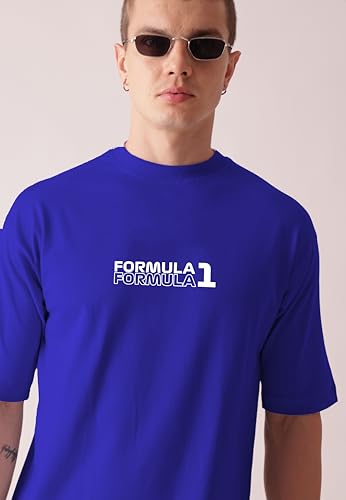 Image of Unisex Cotton T-Shirt from ula 1 Supercar Speed Graphic Print Oversized Fit
