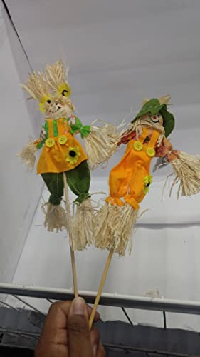 3 Casal Boneco Espantalho 29x19x42cm Decoração Festa Junina