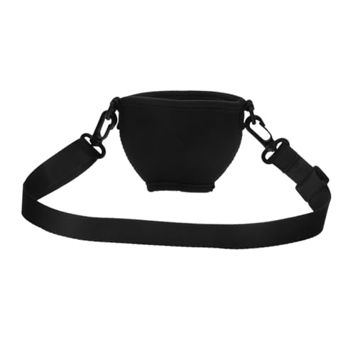 CHICAMPERA Cordón porta copas cordón de vaso Ganchos para tazas para colgar debajo del estante. Dispensador de vasos de montaje en pared taza de cordón neopreno Black