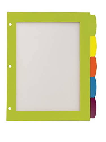 Avery Ultralast Big Tab Plastic Dividers, 5 Tabs, 1 Set, Multicolor (24900) #TOP1
