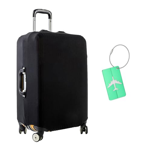 Anseom Cubierta de Equipaje, Funda de Maleta Elástico Funda Protectora de Maleta de 18-32 Pulgadas Viaje Maleta Funda Protectora Funda de Equipaje con 1 Etiqueta para Equipaje (L:26-28 Inches)