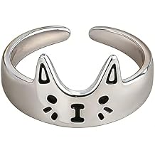 Cute Cat Rings for Women Animal Cat Open Ring