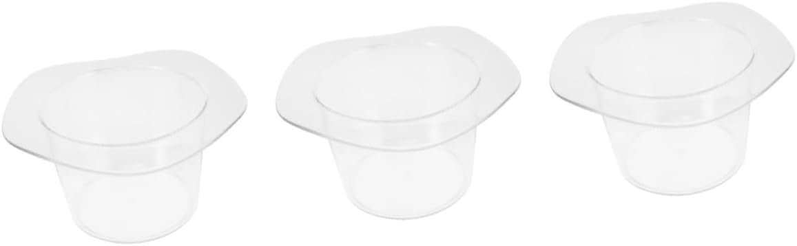 PRETYZOOM 3pcs Clear Acrylic Ice Bucket for Wine and Beverages Design for Cocktail Bars and Parties Stylish Easy to Clean Smooth Finish