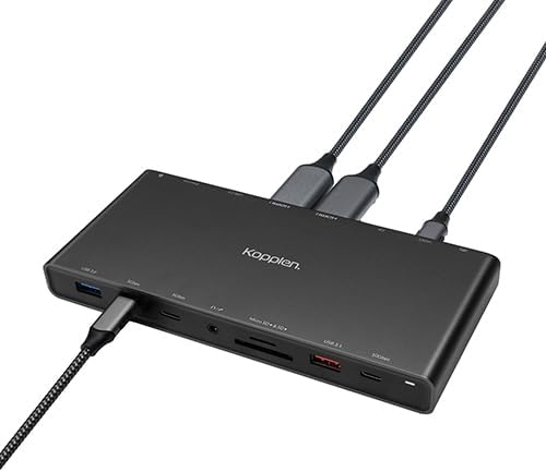 Docking Station 14 en 1 Kopplen Triple Display 8K Power Delivery miniatura 3