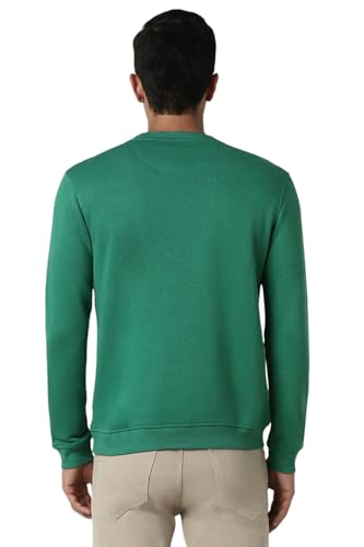 Image of Van Heusen Men's Embroidered Premium Cotton Full Sleeve Regular Fit Sweatshirt | Effortless Styling | Premium Cotton Blend