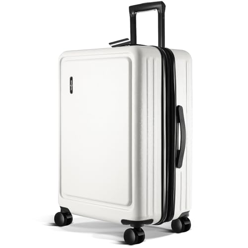 Image of 24 Inch Luggage with Spinner Wheels, Hard Shell Suitcase with TSA Locks for Luggage, Travel Large Suitcase, Expandable Hard Shell Suitcases, White