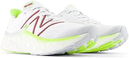 New Balance Men's Fresh Foam X More V4 Running Shoe, Quartz Grey/Thirty Watt/Brick Red, 10.5 | Image 3