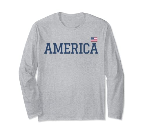 Bandiera America Patriotic Women Men Kids USA Flag regalo del 4 luglio Maglia a Manica