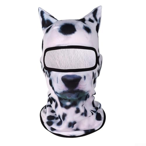 Yhenlovtt Protección solar con estampado animal para máscara, deportes al aire libre y cabeza, con protección UV transpirable, actividades de cubierta de animales divertidos para patrones (DW229014)