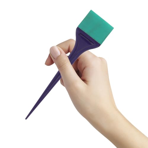 Cepillo para teñir cabello de silicona reutilizable juego de 2 piezas para tinte uniforme 4