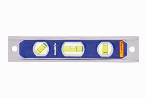 Swanson 9” Die Cast Aluminum Torpedo Level with Rare Earth...
