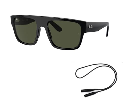 Ray-Ban RB360S Sunglasses Bundle: RB 360S DRIFTER 901/31 Drifter Black Green and Universal Anti-slip Silicone Leash2