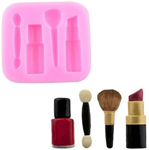 RKPM HOMES Makeup Design Fondant Cake Molds 3D Silicone Soap Chocolate Candy Decorative Baking Bakeware Mould. (Eyebrow Pencil Makeup Mold)-image-15