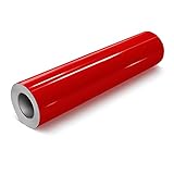 VViViD Dark Red Gloss DECO65 Permanent Adhesive Craft Vinyl for Cricut, Silhouette & Cameo (7ft x 11.8