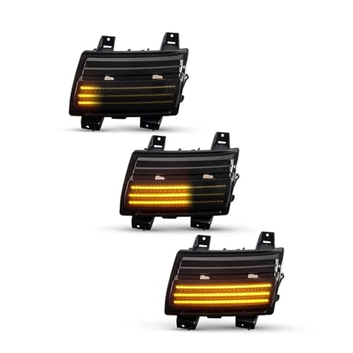 Dynamiczne światło kierunkowskazu LED przedni zderzak biały DRL żółty płynący kierunkowskaz dla Jeep dla Wrangler JL 2018-2022 boczny znacznik błotnik koło brwi