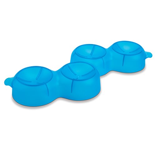 Set de 2 moldes para hielo esférico Tovolo azul miniatura 1