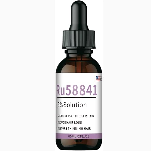 RU58841 Hair Rescue Serum 5% DHT Blocker 50ml Reduces Shedding Supports Regrowth Thicker Fuller Hair 45-Day Supply