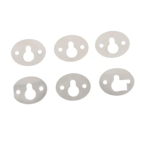 Image of Homoyoyo 15pcs Keyhole Trim Picture Hanger Tool Keyhole Shelf Keyhole Hanging Kit Keyhole Picture Hanger Metal Clothing Rack Keyhole Hanging Hangers Keyhole Bracket Oval Iron Frame
