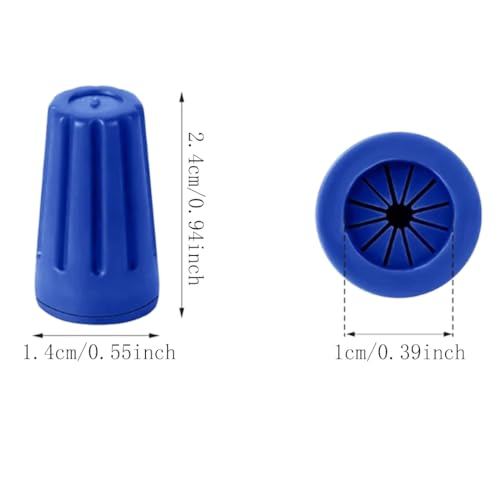 Haidong Waterproof Wire Connector Waterproof Wire Nuts Outdoor Wire Cap Nuts for #8 to #22 AWG Wires, Landscape Wire connectors for Low Voltage Landscape Lighting (Blue) -20PCS