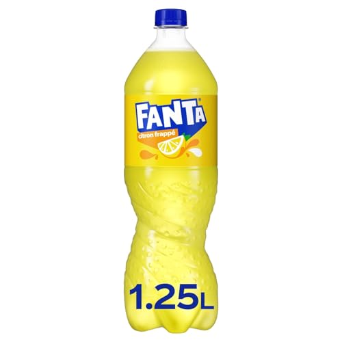 FANTA – Boisson Gazeuse au Citron, Rafraîchissement Fruité aux Arômes Naturels (Bouteille 1,25L) - Lot de 4 - vendu par Lot
