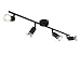 Produktbild QAZQA - Modern IndustrieSpot I Spotlight I Deckenspot I Deckenstrahler I Strahler I Lampe I Leuchte schwarz kippbar - Jeany 4-flammig Spotbalken I Wohnzimmer I Schlafzimmer - Stahl Länglich - LED geei
