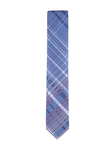 Calvin Klein Men’s Navy Blue Solid and Pattern Neckties – Ties for Work, Weddings & Formalwear (Standard and Extra Long)