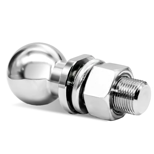 image for CITYMONS Trailer Hitch Ball 2-inch, 7,500LBS GTW and 750LBS TW, 1 x 2-