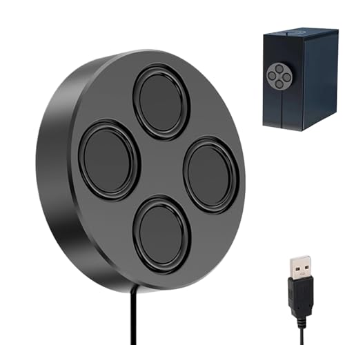 Generisch Altavoz magnético – Reproductor estéreo USB con graves profundos y cable | Altavoces magnéticos para ordenador portátil – para tableta, casa, fiesta, trabajo, aula, sala de juegos, TV