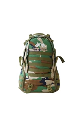 Ice Hill Backpack 25 L School and Collahe Bag with Laptop Compartment & Raincover | 2 Compartment & 2 Pockets | Water-Resistant Durable | Ideal for...