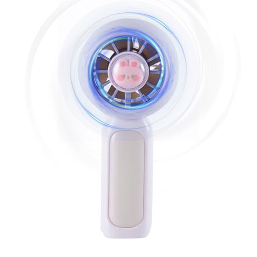 Eventerde Petit ventilateur de poche, ventilateur manuel rechargeable | Petit fan de bureau portable personnel | Supplies de camping de refroidissement à grande vitesse et légères pour les adultes