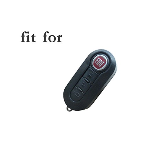 BROVACS Silicone Cover Protector Case Holder Skin Jacket Compatible with FIAT 500 Flip Remote Key Fob CV9261 White - Image 3