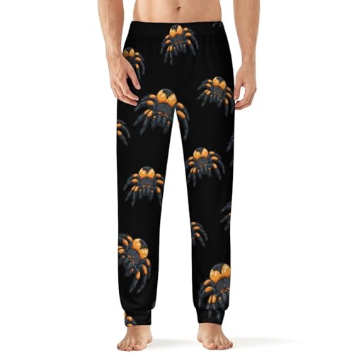 Spider Tarantula Men's Pajama Pants Soft Lounge Bottoms Casual Sleepwear Loungewear - Main Image
