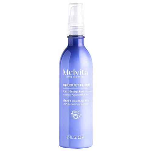 Melvita - Lait Démaquillant Douceur - Bouquet Floral - Hydratation - Enrichi en Extraits Floraux - Formule Naturelle - 200 ml