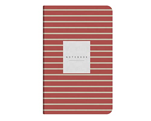 Image of Factor Notes 100 GSM A5 Notebook: Plain | 144 Pages (Red streak)