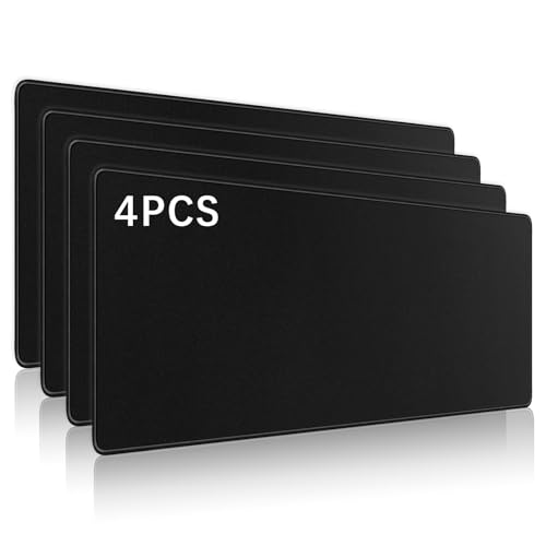 4 Pcs Large Gaming Mouse Pad Black 31.5x11.8 in,Extended...