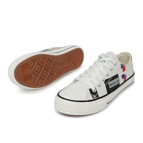 Image of Woodland Women White Sneakers