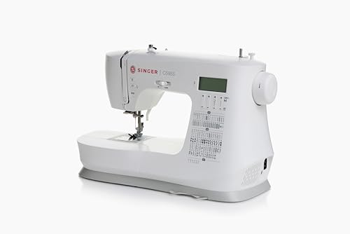 Image of SINGER C5955 Computerized Sewing Machine | LCD Display | 200 Built-in Stitches | 850 SPM High-Speed Motor | Speed Control | Needle Up /Down | Extension Table | Easy Top-Loading Bobbin