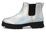 UGG K Ashton Girls' Chelsea Shine Boot, silver, 6 Big Kid - Image 4