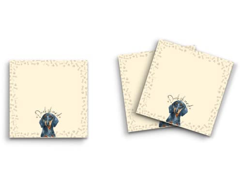 Blocs de notes adhésives teckel noir pour organiser son quotidien