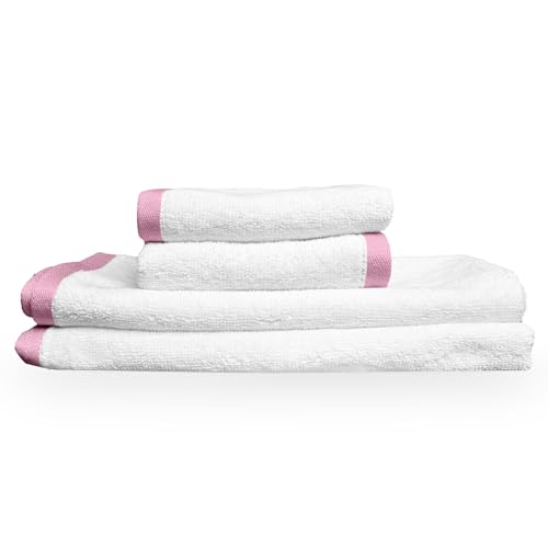 Image of Divine Casa Cotton Face & Hand Towel Set - 500 GSM Quick Dry, Ultra Soft Bath Towels for Gym, Hotel, Travel & Daily Use - Pack of 4