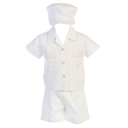 Made in USA - Baptism outfits for Boys, Baby Boy Christening Outfit, Baptismal Guayabera - Ropa de Bautizo para Niño Bebe