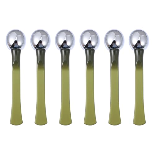 EXCEART Metal Eye Cream Rod 6pcs Eye Cream Face Eye Roller Massage Eye Care Applicator Wand Stick Metal Eye Cream Roller Wand