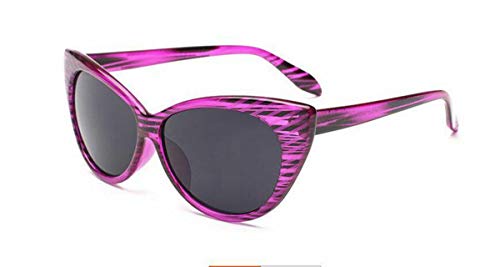 Colorsight Vintage Women Cat Eye Reading Sunglass Glasses Full Rim Readers Retro Eyewear +1.0~+4.0 (Purple, 3.00)