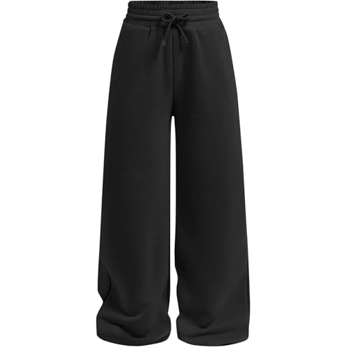 Pantalon de jogging fille jambe droite élastique pour le sport et loisirs