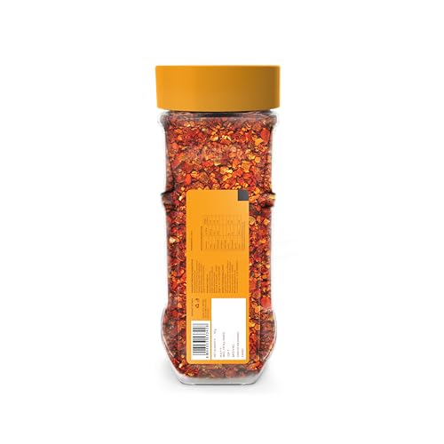 Image of SNAPIN Chilli Flakes 95 gm I Red Chilli Flakes I 330 ml PET Bottle | Bold & Spicy Crushed Red Chillies | All-Purpose Cooking & Garnishing | Crushed Chillies for Pizza, Pasta & Snacks | Spicy All-Purpose Garnish | 95 g