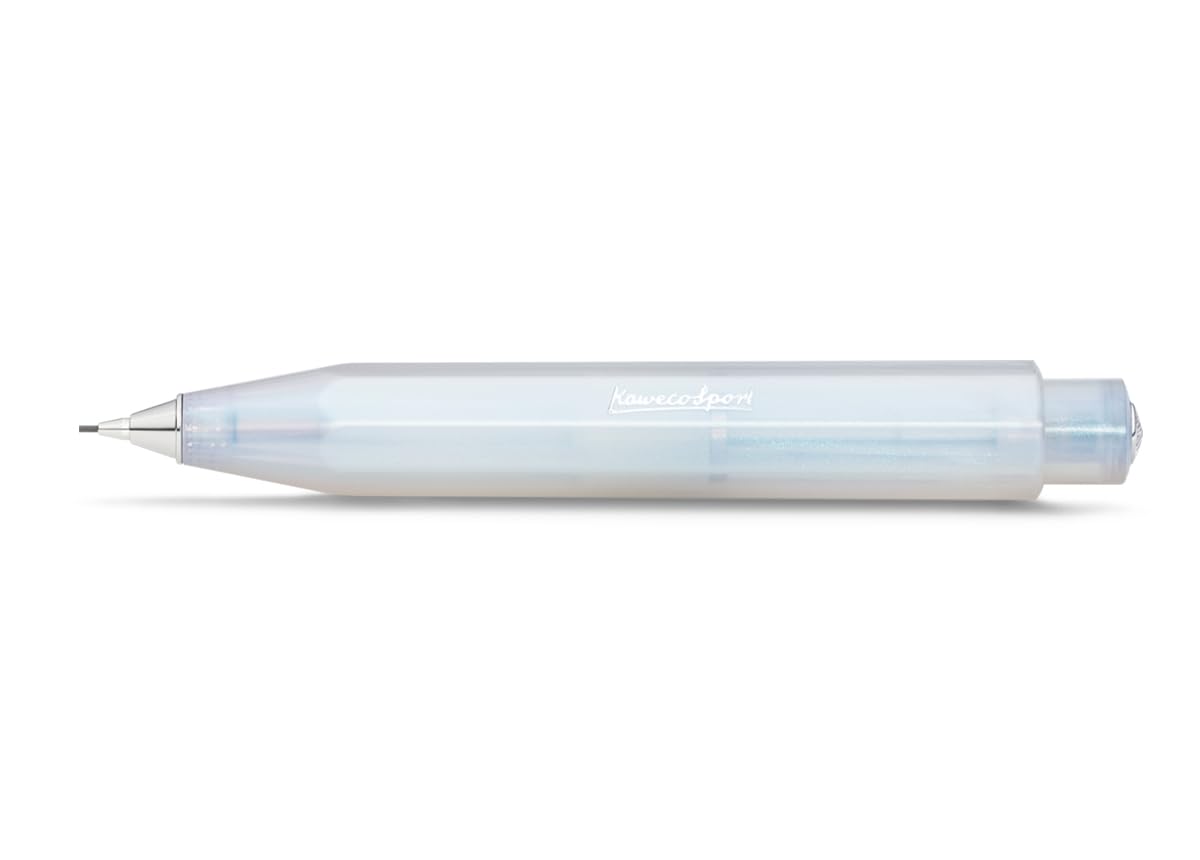 Kaweco LUNAR SPORT Mechanical Pencil Light Blue 0.7 mm HB I Lead Pencil in Shimmering Design I Mechanical Lead Pen 10.7 cm I Refillable