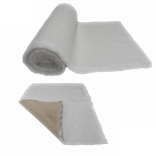 SoulPet White Vet Bedding NON-SLIP ROLL WHELPING FLEECE DOG PUPPY PRO BED