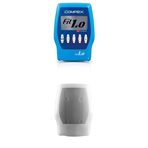 Compex Fit 1.0 Electroestimulador, Unisex, Azul Funda de protecci...
