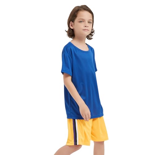 Image of 6 Pack Boys Mesh Athletic T-Shirts Kids Youth Quick Dry Short Sleeve Tops