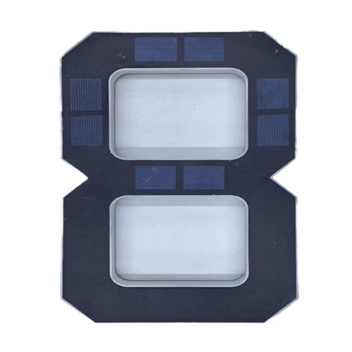 Placa de número de casa iluminada con tecnología solar y resistencia exterior 3